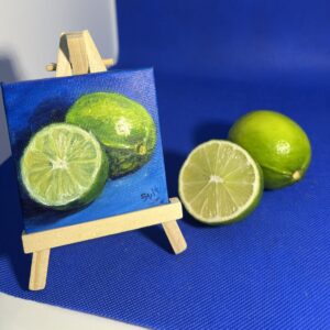 Oil painting of a lime